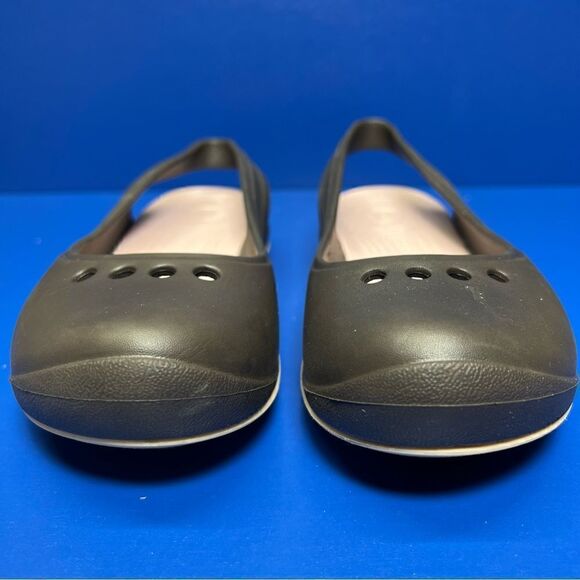 Crocs Womens Tone Skyler Brown Pink Slingback Flats 6 - Picture 2 of 10